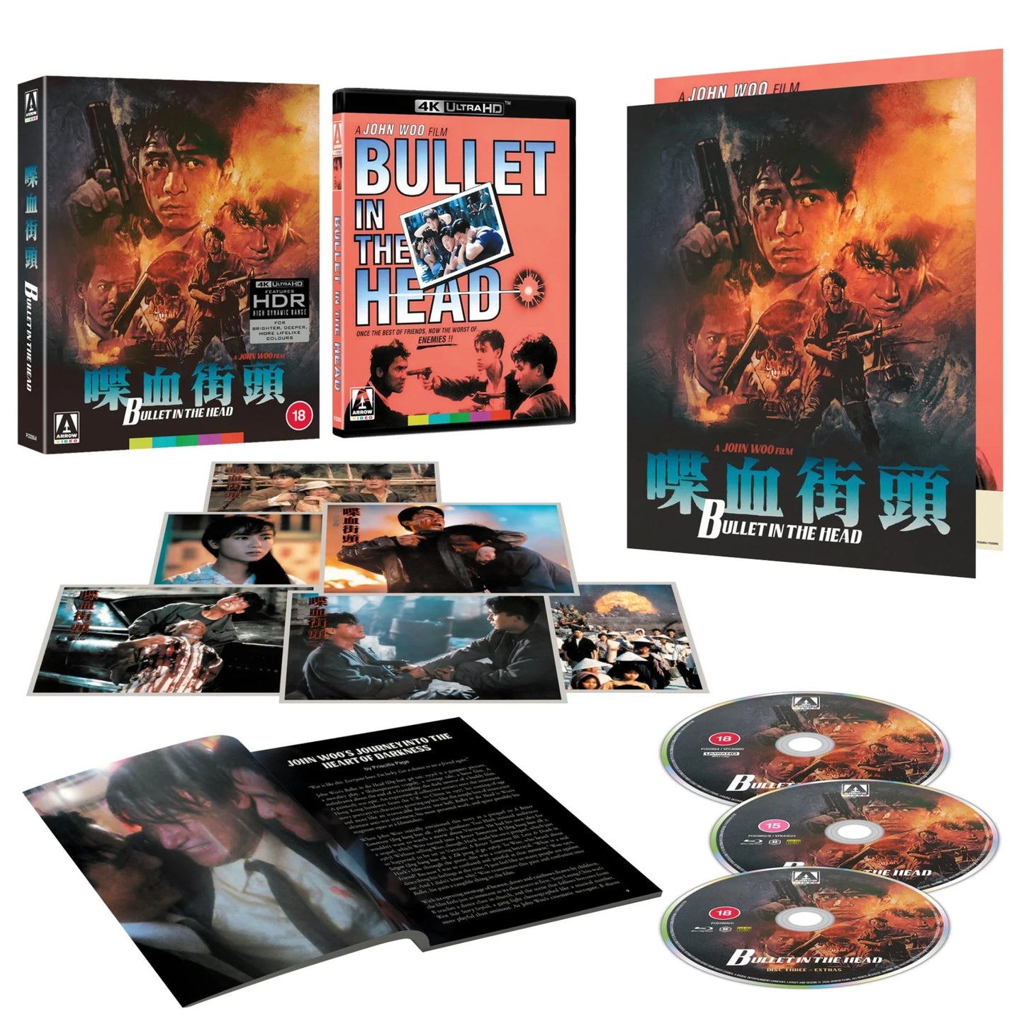 PRE-ORDER Bullet in the Head (1990) Limited Edition Arrow UK - 4K UHD