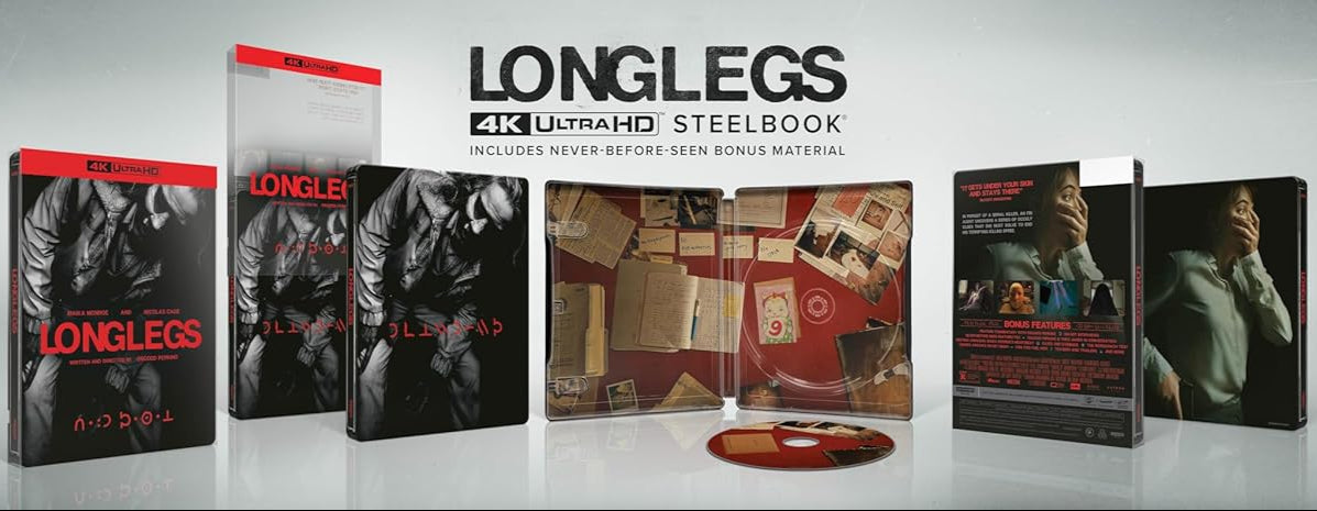 Longlegs (2024) LE Steelbook w/ Slipcover - 4K UHD / Blu-ray