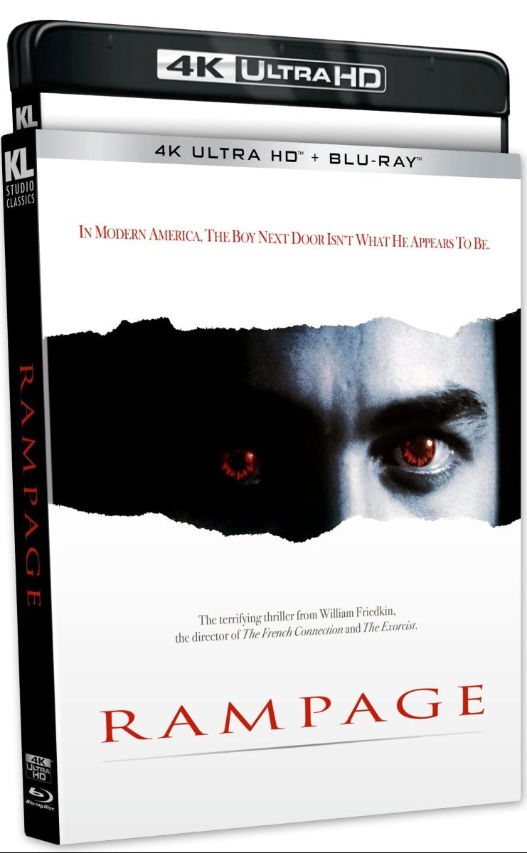 Rampage (1987) LE Slipcover Kino Lorber - 4K UHD / Blu-ray *NOTE*