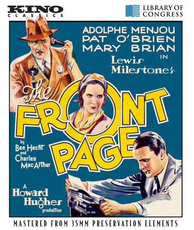 The Front Page (1931) Kino Lorber - Blu-ray