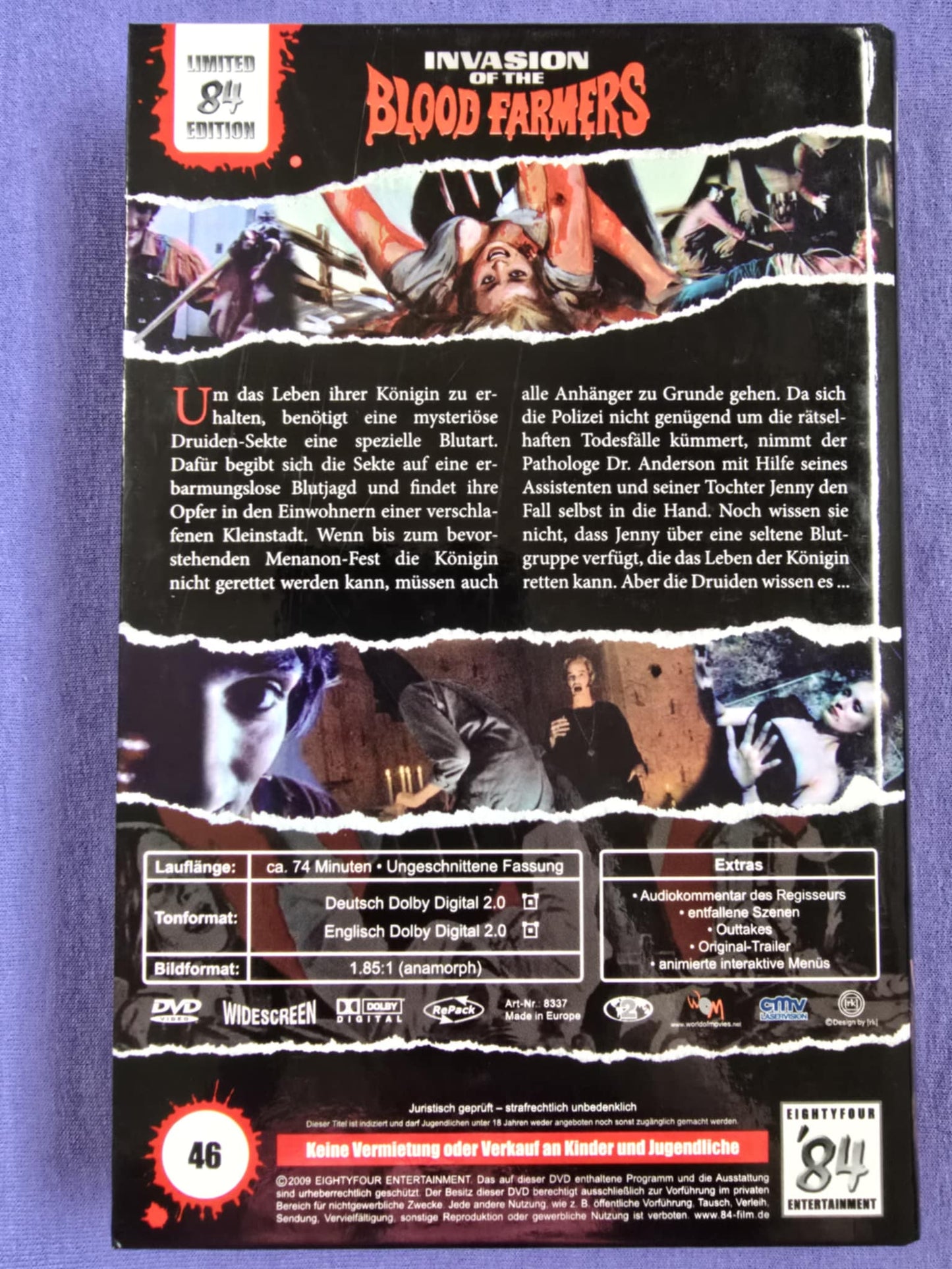 Invasion of the Blood Farmers (1972) USED LE 84 Large Hardbox - DVD Region 2