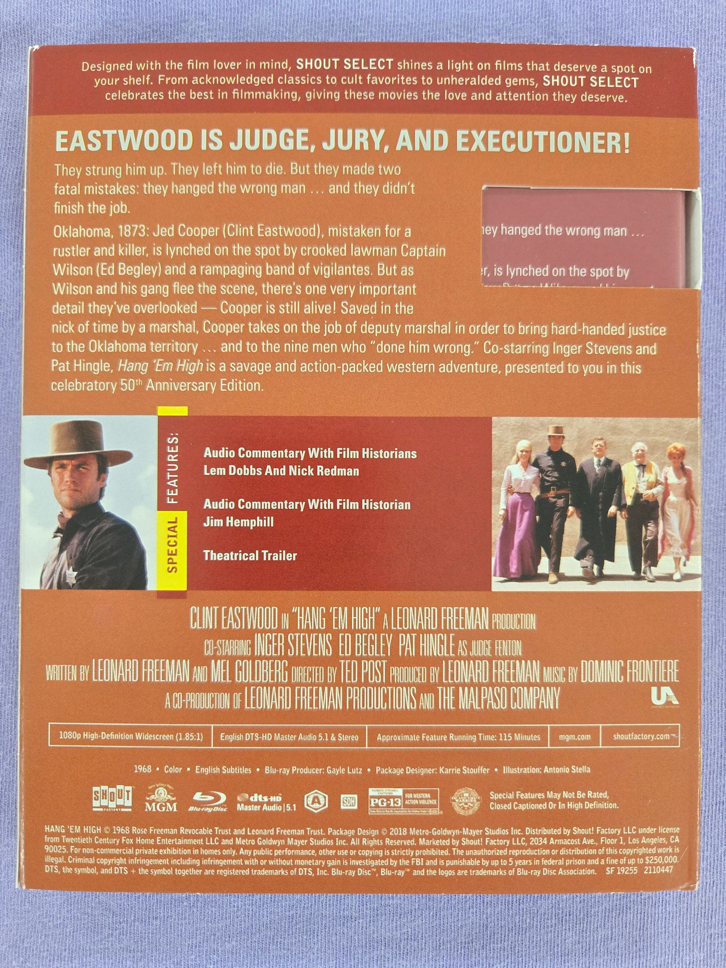 Hang 'Em High (1968) USED LE Slipcover Shout Factory - Blu-ray