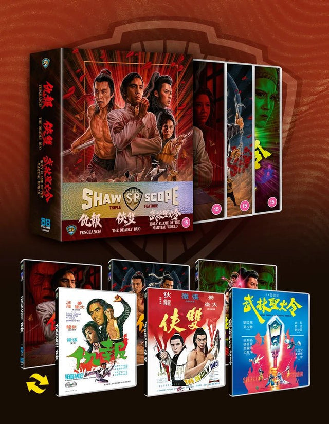 PRE-ORDER Shawscope Triple Feature - Limited Edition 88 Films UK - Blu-ray Region B