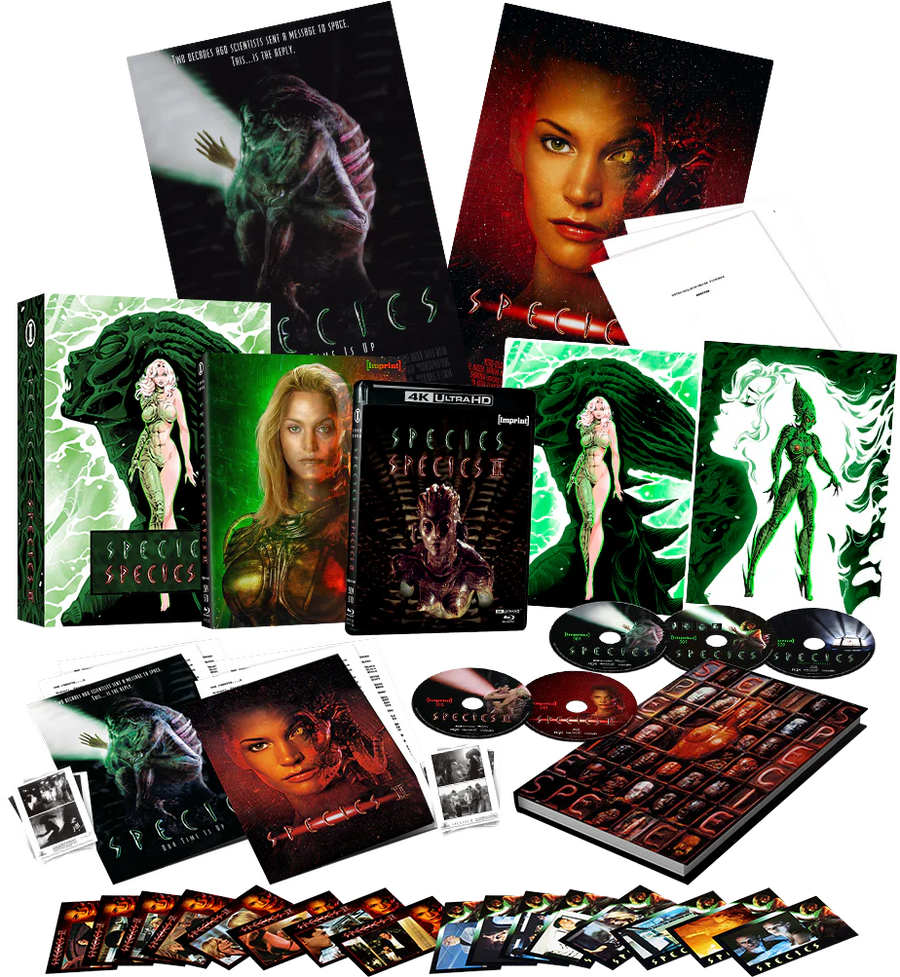 PRE-ORDER Species I + II (*NOTE*) Limited Edition 'Mutation' LARGE Hardbox - 4K UHD / Blu-ray