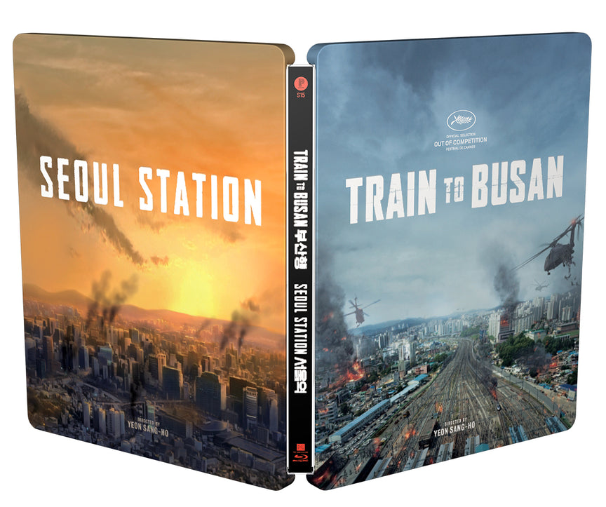 Train to Busan & Seoul Station (Plain Archive) LE 370 Steelbook Full Slip Triple Pack - Blu-ray Region A *SMALL DINGS*