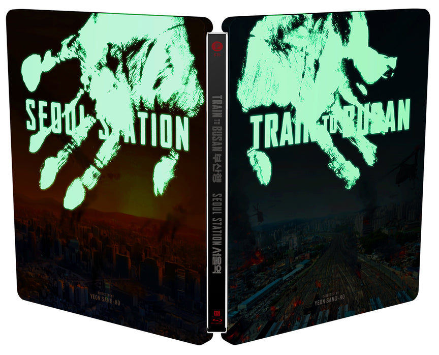 Train to Busan & Seoul Station (Plain Archive) LE 370 Steelbook Full Slip Triple Pack - Blu-ray Region A *SMALL DINGS*