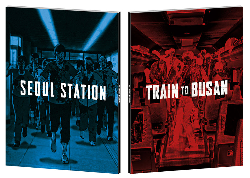 Train to Busan & Seoul Station (Plain Archive) LE 370 Steelbook Full Slip Triple Pack - Blu-ray Region A *SMALL DINGS*