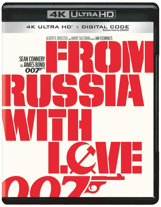 From Russia With Love (1963) w/ Slipcover - 4K UHD / Blu-ray / Digital Code