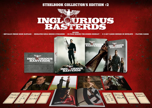 PRE-ORDER Inglourious Basterds (2009) LE Ultimate Collector's Edition Steelbook - 4K UHD / Blu-ray Region Free