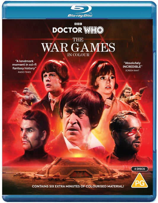 Doctor Who: The War Games in Colour (1969) w/ Slipcover BBC - Blu-ray Region Free