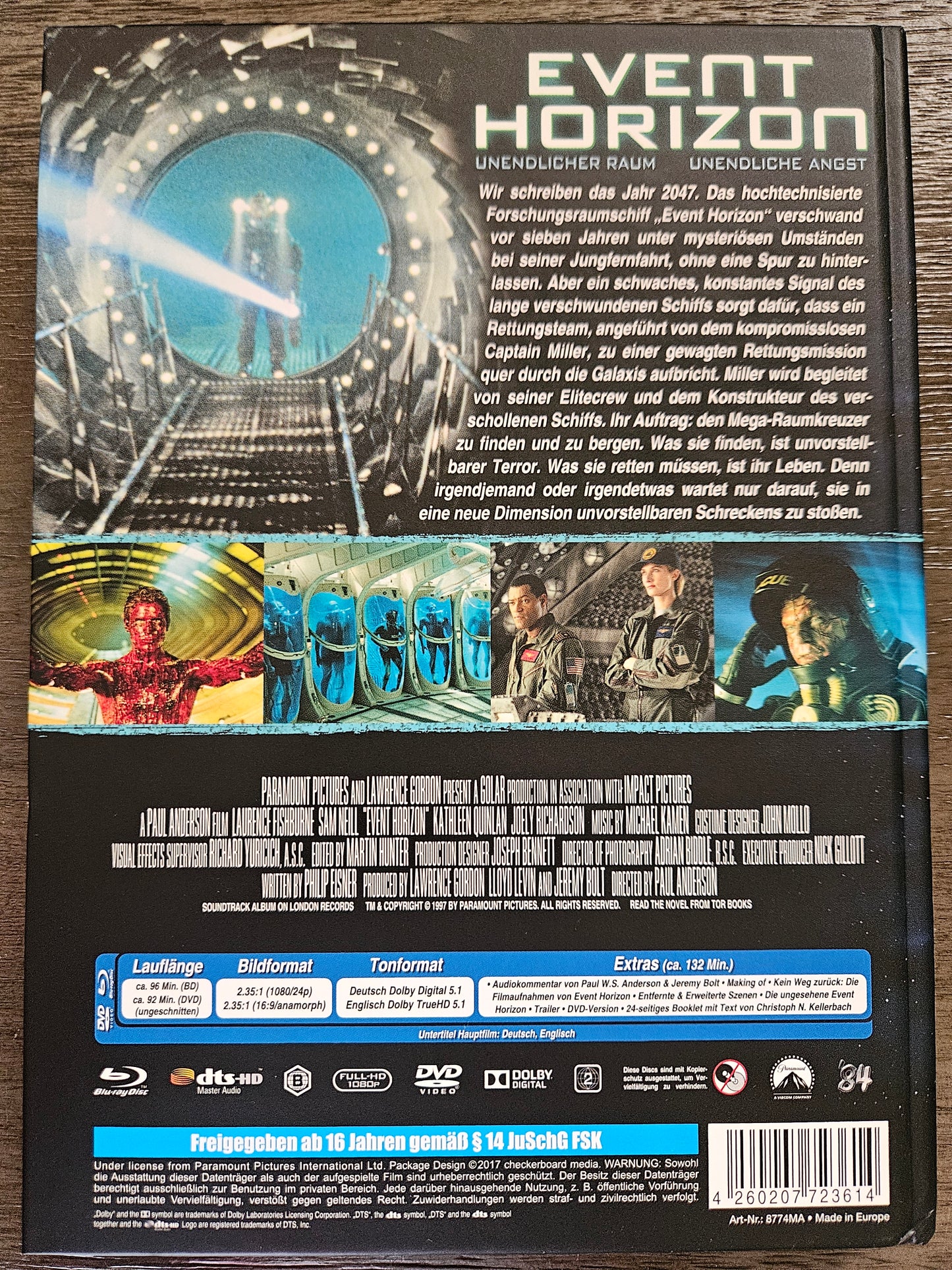 Event Horizon (1997) *DING* Used - LE 750 Mediabook - Blu-ray Region B