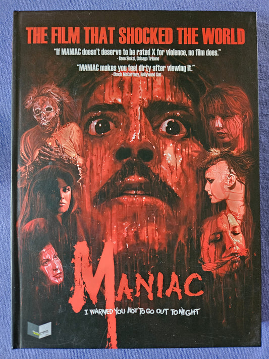 Maniac (1980) Used LE 500 3-Disc Mediabook - Blu-ray Region B