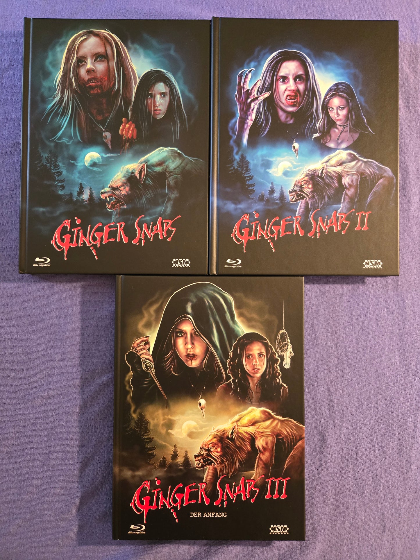 Ginger Snaps Trilogy (USED) LE 666 Leatherbook 3 Mediabook Set - Blu-ray Region B