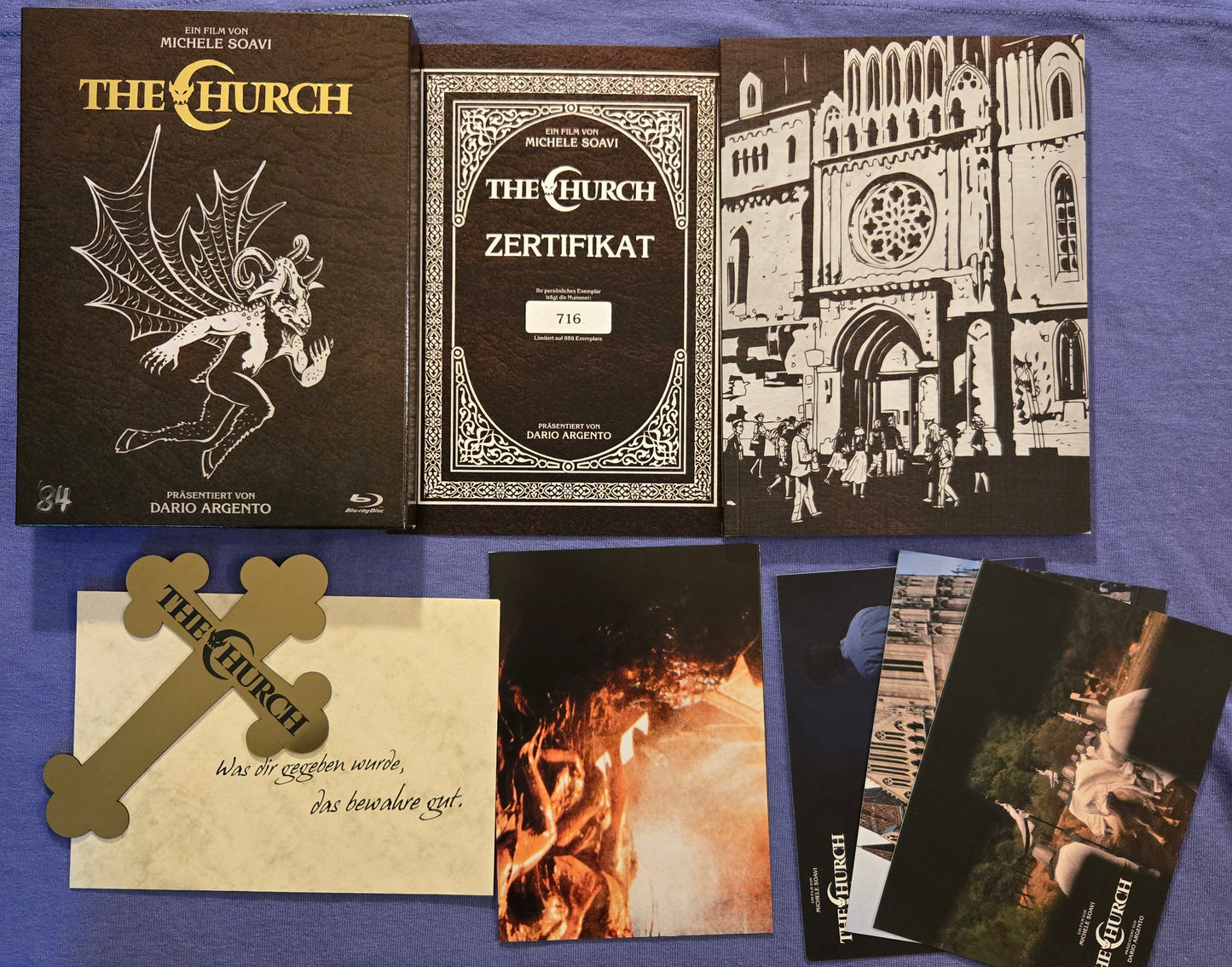 The Church (1989) USED LE 888 Leatherbook - Blu-ray Region B *NO ENGLISH*