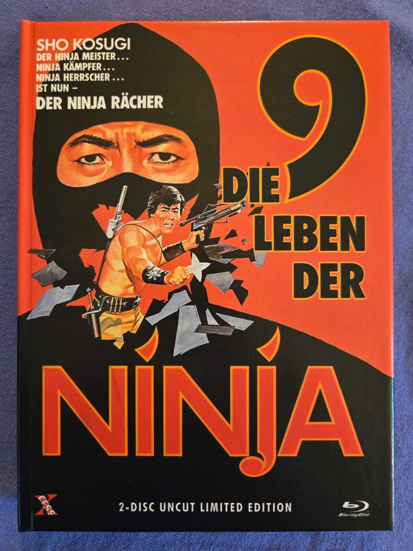 9 Deaths of the Ninja (1985) USED LE 444 Mediabook Cover A - Blu-ray Region B