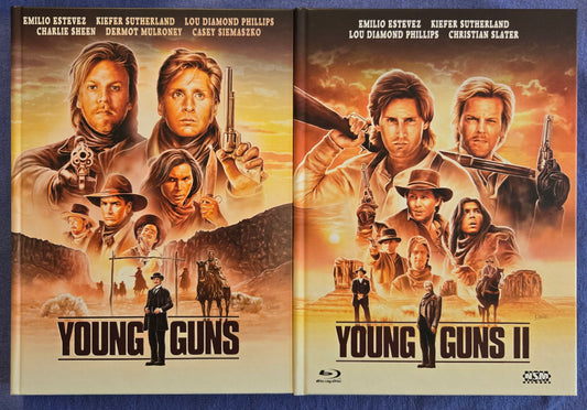 Young Guns (1988) & Young Guns II (1990) USED Mediabook Set- Blu-ray Region B