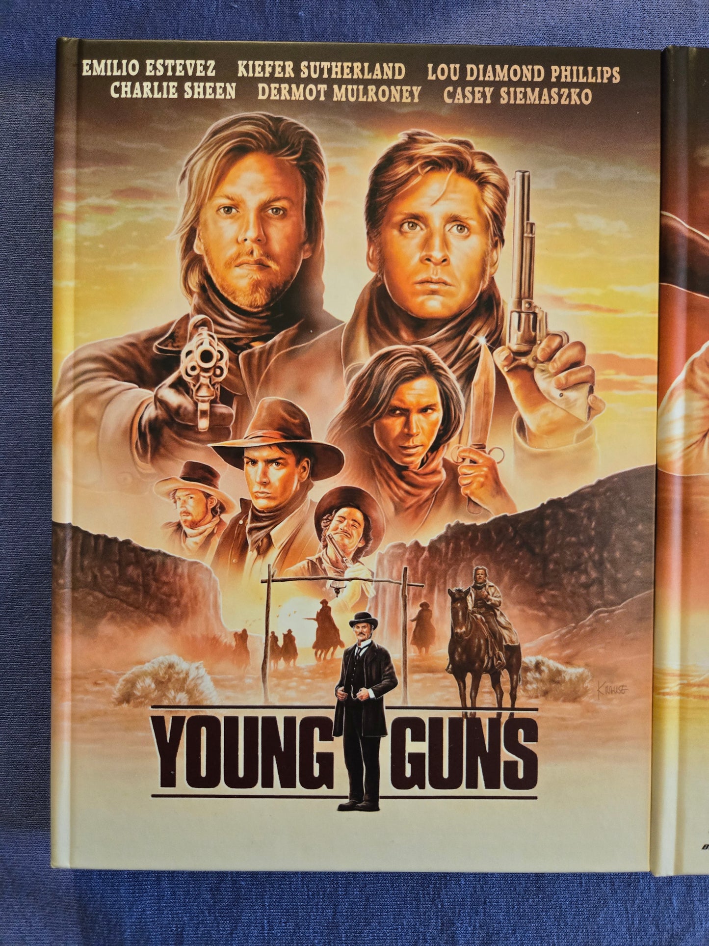 Young Guns (1988) & Young Guns II (1990) USED Mediabook Set- Blu-ray Region B