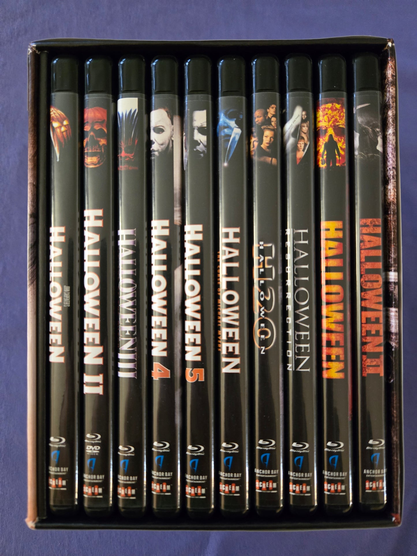 Halloween: The Complete Collection (Scream Factory) USED 15-Disc Box Set - Blu-ray *TEAR*