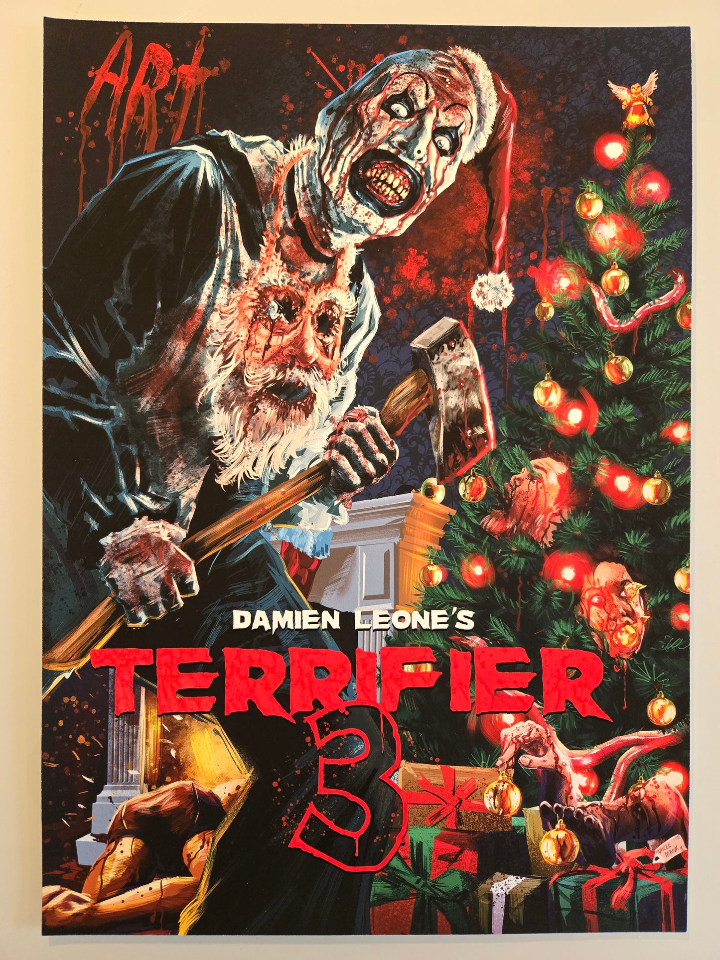 Terrifier 3 Christmas Giclée Print - Signed and Numbered to 11