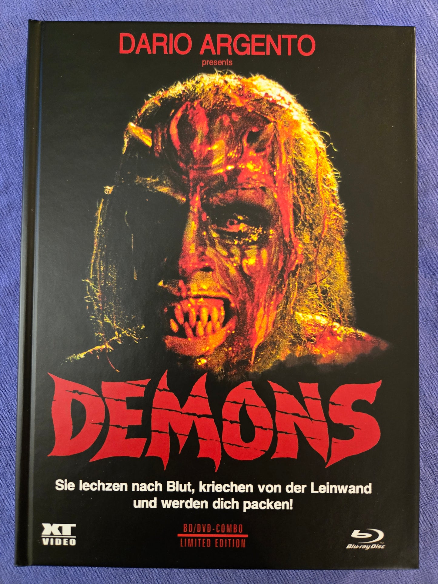 Demons (1985) USED LE 1000 Mediabook Cover B - Blu-ray Region B