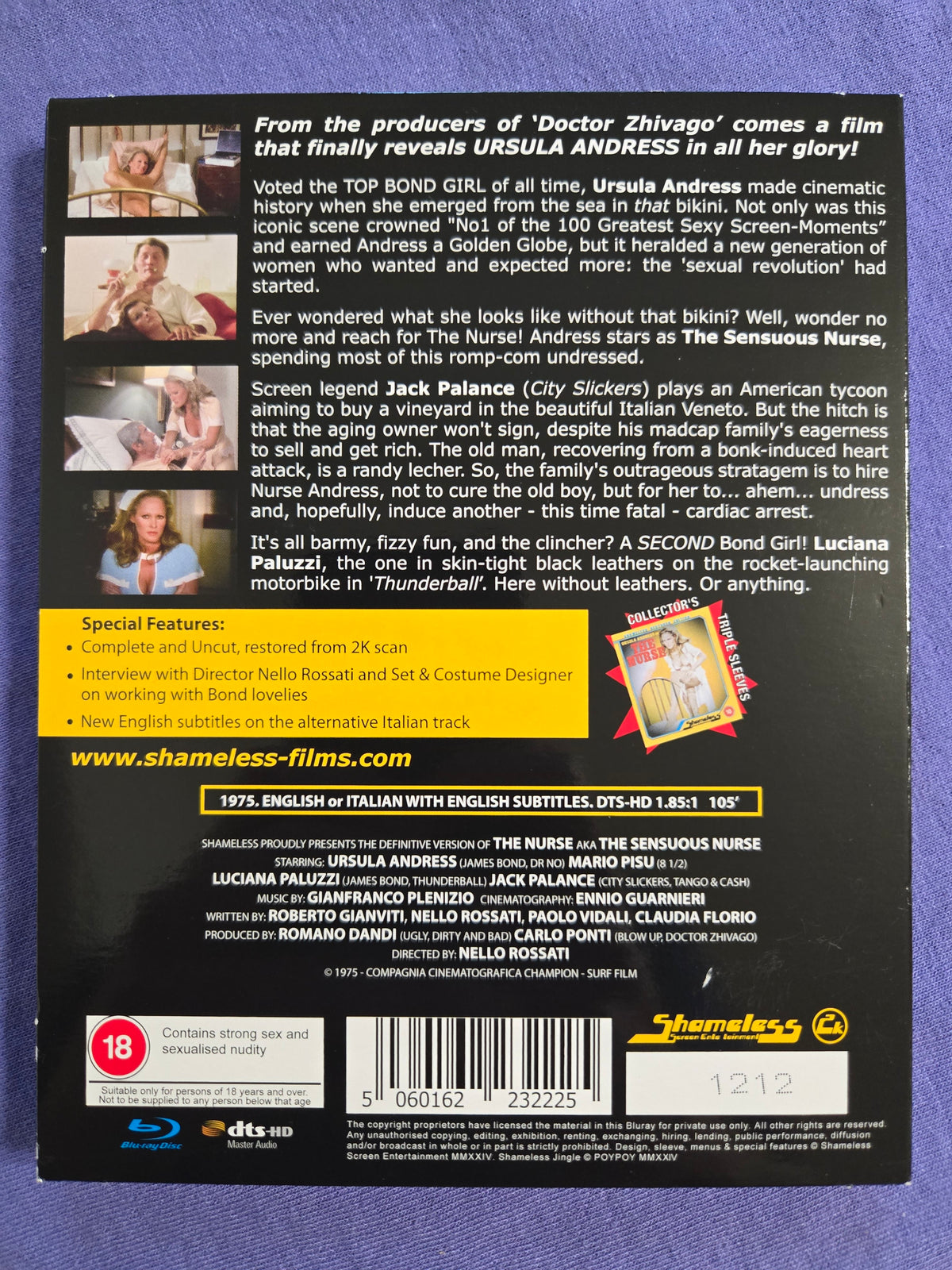 The Nurse (1975) USED LE Slipcover Shameless - Blu-ray Region Free