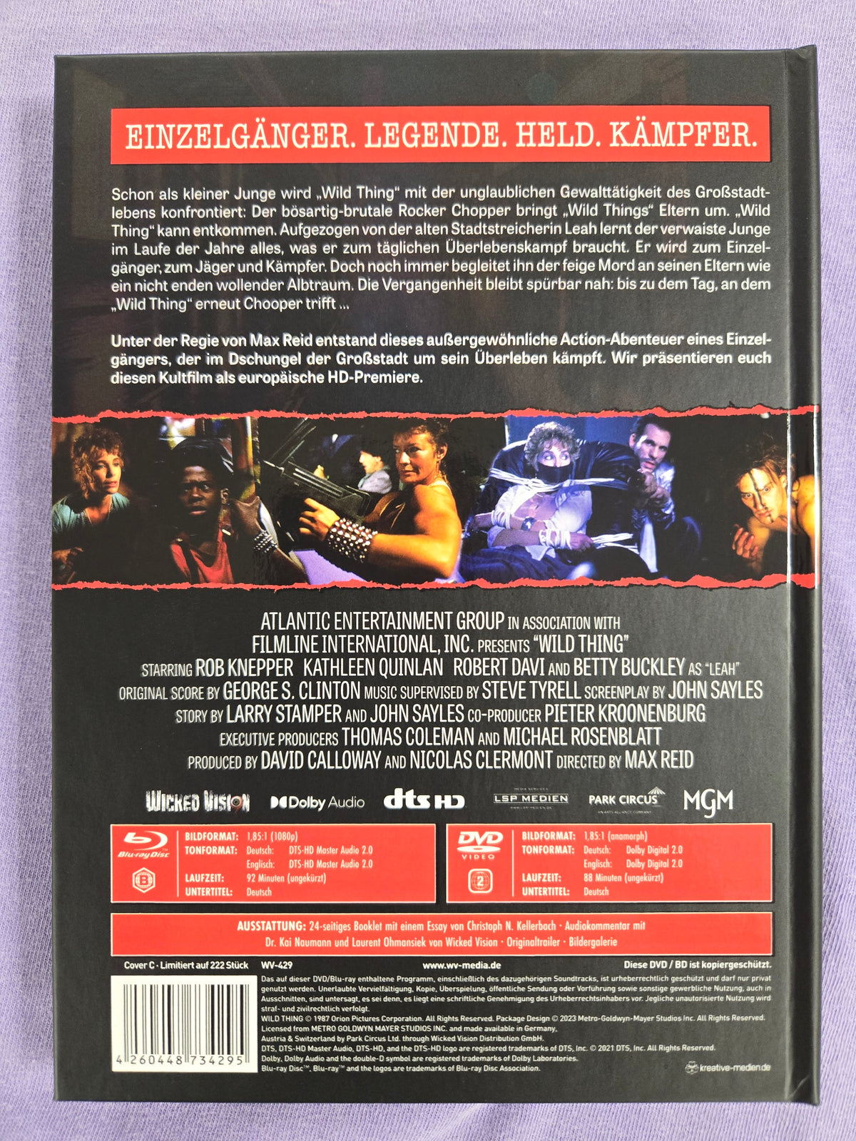 Wild Thing (Asphalt Kid 1987) USED LE 222 Mediabook - Blu-ray Region B