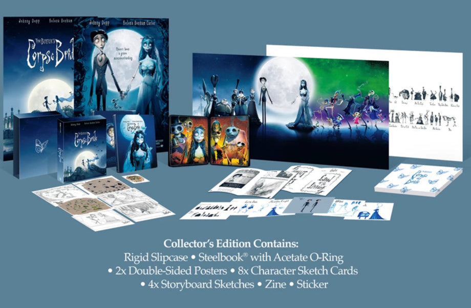 Corpse Bride (2005) UK Limited Collector's Edition Steelbook - 4K UHD / Blu-ray Region Free