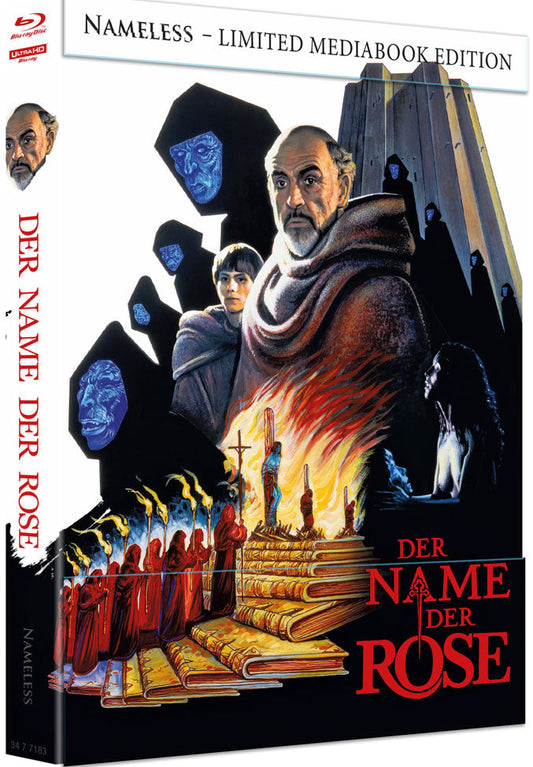 The Name of the Rose (1986) LE 333 Mediabook - 4K UHD / Blu-ray Region B