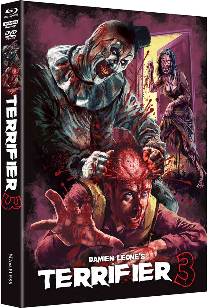 Terrifier 3 (2024) LE 1000 Mediabook L - 4K UHD / Blu-ray Region B *ONE PER PERSON*