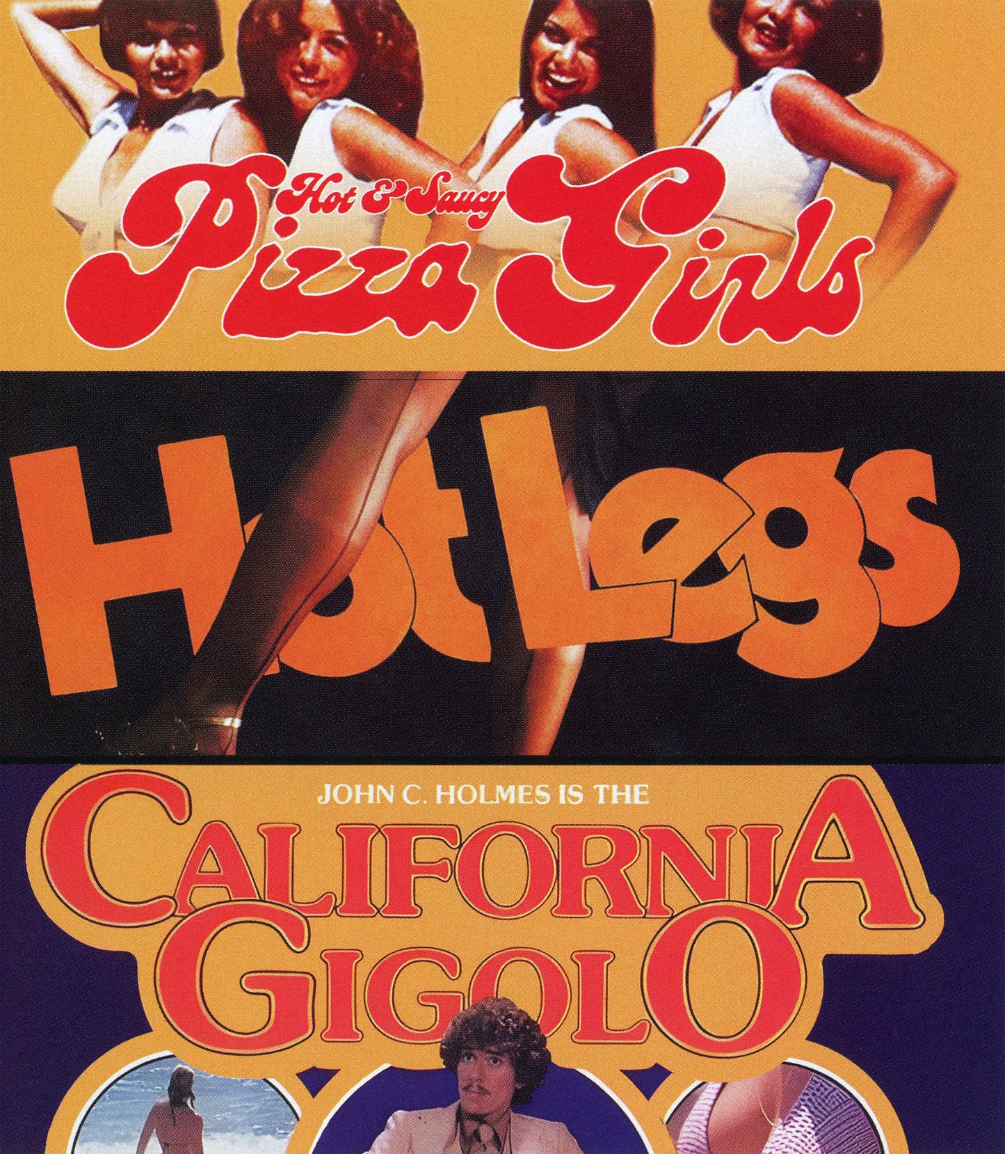 Hot and Saucy Pizza Girls + Hot Legs + California Gigolo (Peekarama) Blu-ray Region Free