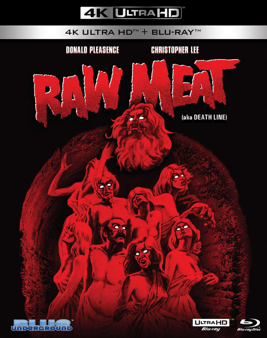 Raw Meat aka Death Line (1972) LE Slipcover Blue Underground - 4K UHD / Blu-ray Region Free