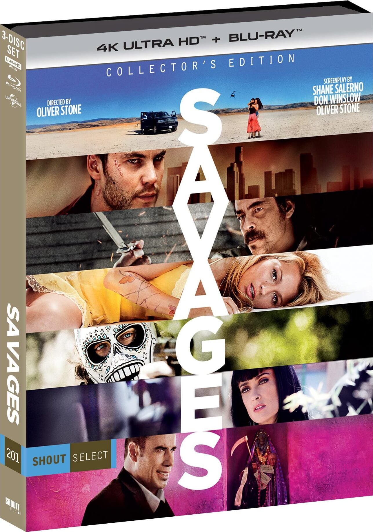 Savages (2012) *DAMAGE SLIPCOVER* Shout Select - 4K UHD / Blu-ray Region A