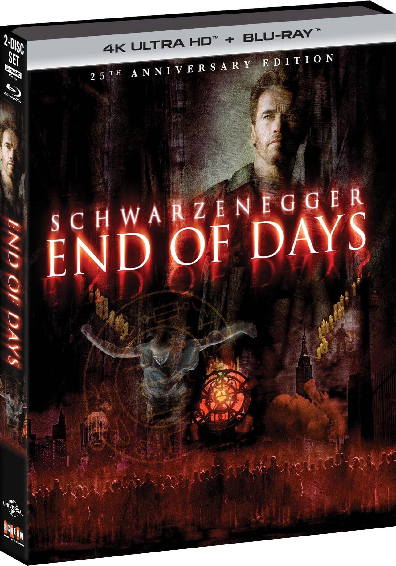End of Days (1999) LE Slipcover Scream Factory - 4K UHD / Blu-ray Region A *NOTE*