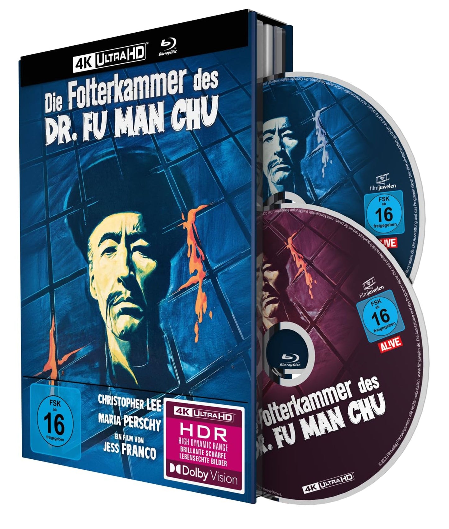 The Castle of Fu Manchu (1969) Limited Edition Mediabook - 4K UHD / Blu-ray Region B