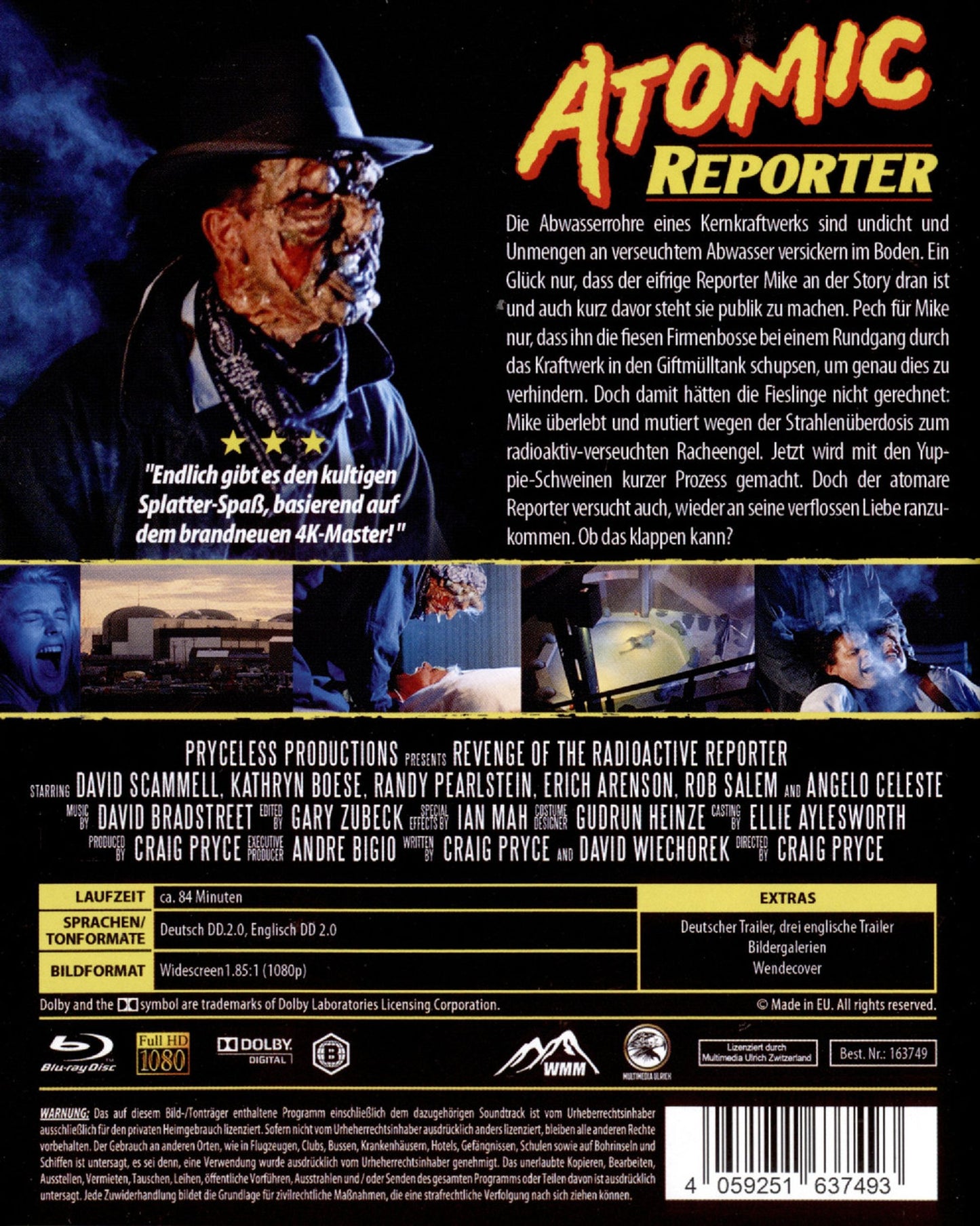 Revenge of the Radioactive Reporter (1990) German Import - Blu-ray Region B