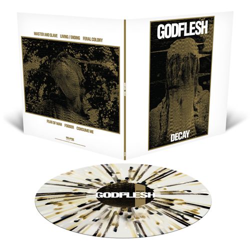 PRE-ORDER Godflesh - Decay (Limited Edition 500) Milky Clear Splatter Vinyl - SHIPPING NOW!