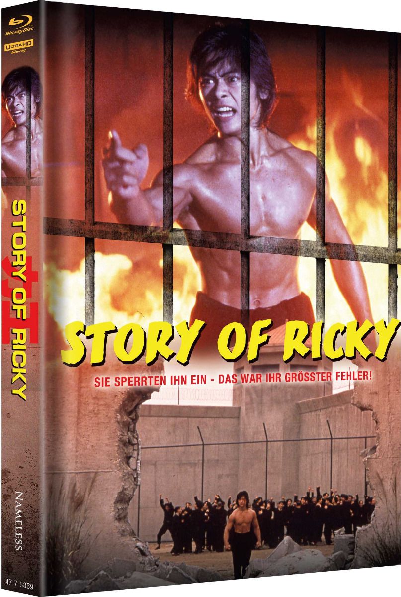 PRE-ORDER Riki-Oh: The Story of Ricky (1991) LE 500 Mediabook Cover E - 4K UHD / Blu-ray Region B