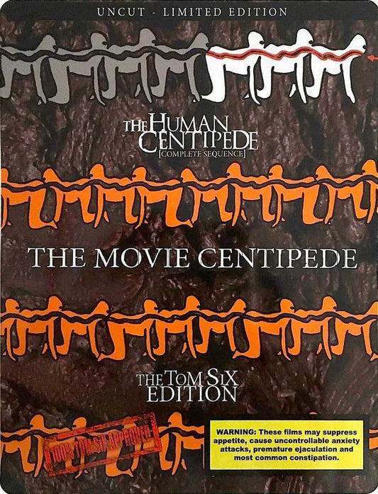 The Human Centipede: Complete Sequence (Trilogy) Limited Edition Steelbook - Blu-ray Region B