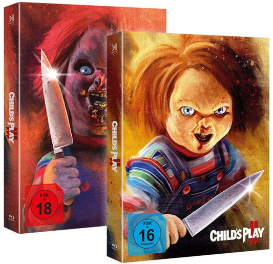 Child's Play 2 & 3  (Bundle) LE 1000 Birnenblatt Piece of Art Box - Blu-ray Region Free