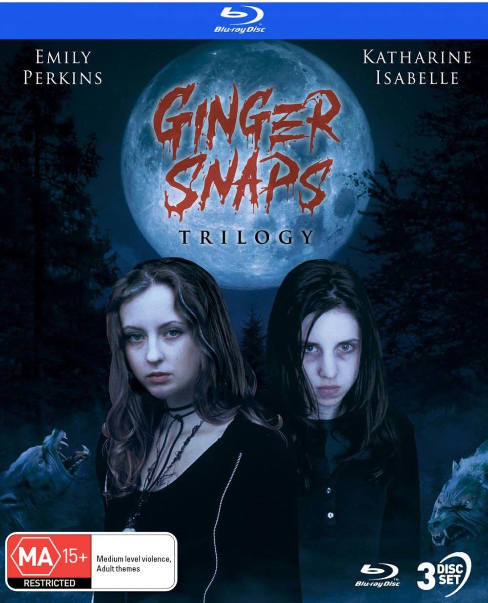 Ginger Snap Trilogy ('00 - '04) Via Vision - Blu-ray Region Free