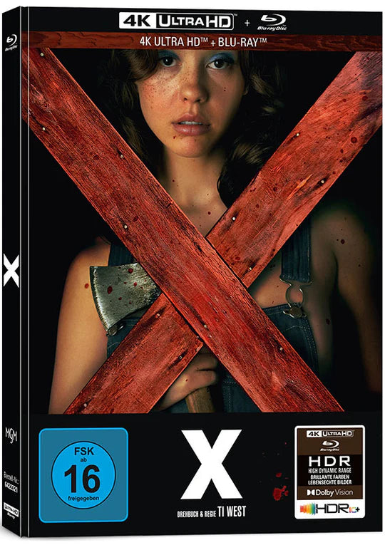 X (2022) LE Mediabook Cover A - 4K UHD / Blu-ray Region B