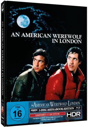 American Werewolf in London (1981) LE 555 Mediabook - 4K UHD / Blu-ray Region B