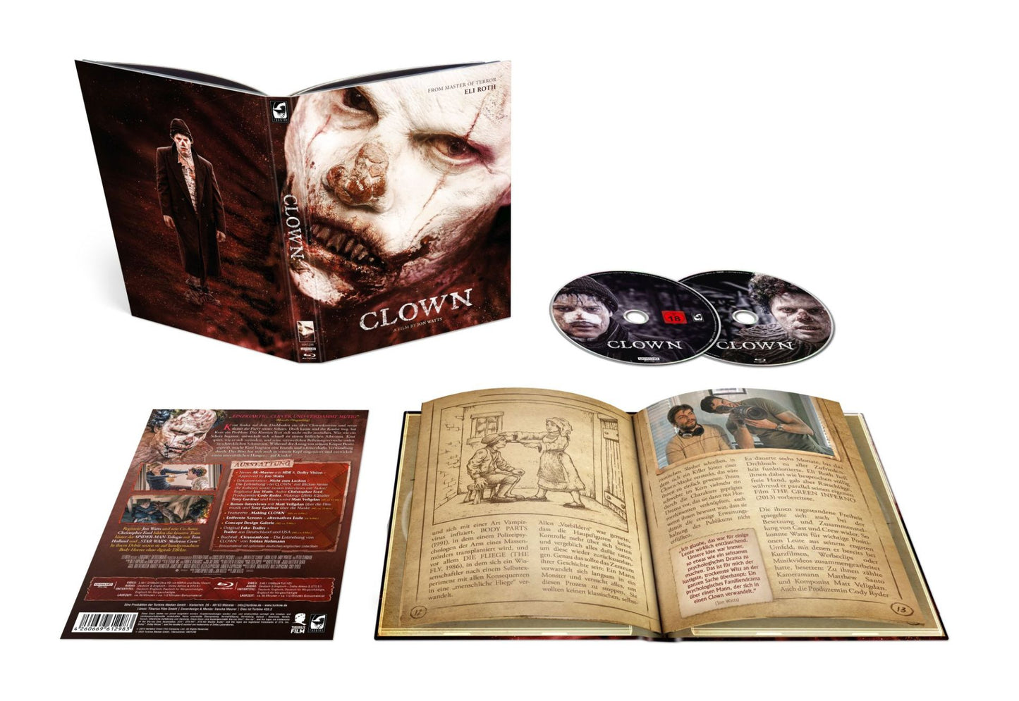 Clown (2014) LE 500 Mediabook C Turbine - 4K UHD / Blu-ray Region B