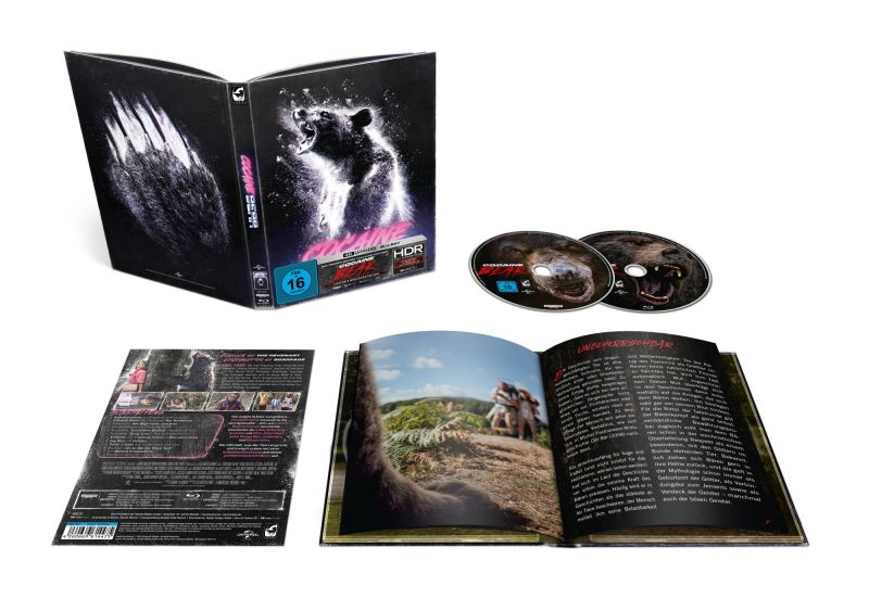 Cocaine Bear (2023) LE 666 Mediabook - 4K UHD / Blu-ray Region B