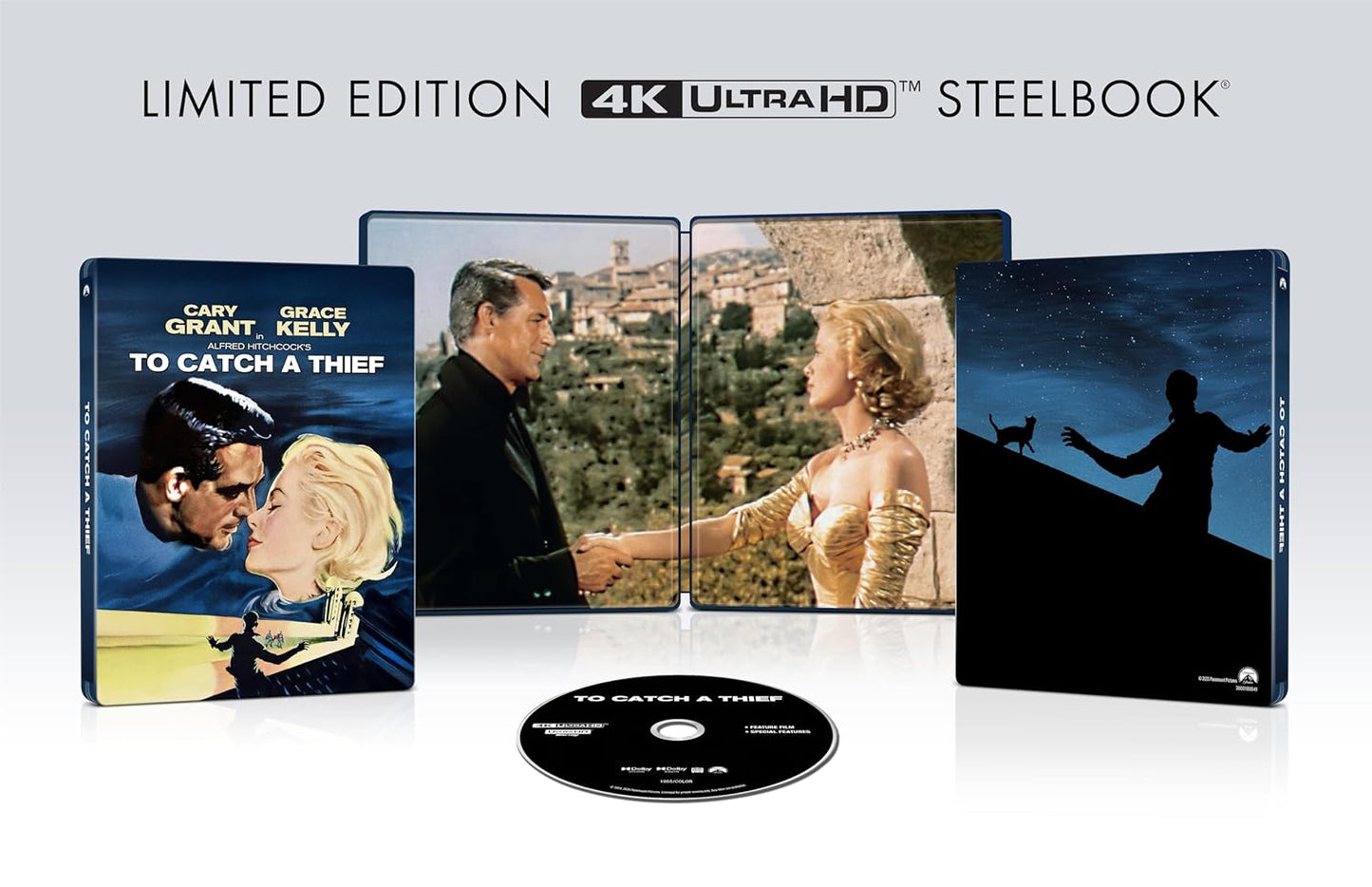 To Catch a Thief (1955) 70th Anniversary Limited Edition Steelbook - 4K UHD / Blu-ray