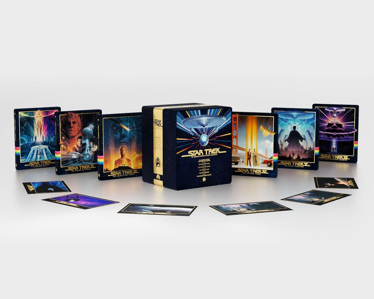 PRE-ORDER Star Trek: The Original Motion Picture Collection (NOTE) UK Steelbook Library Case - 4K UHD