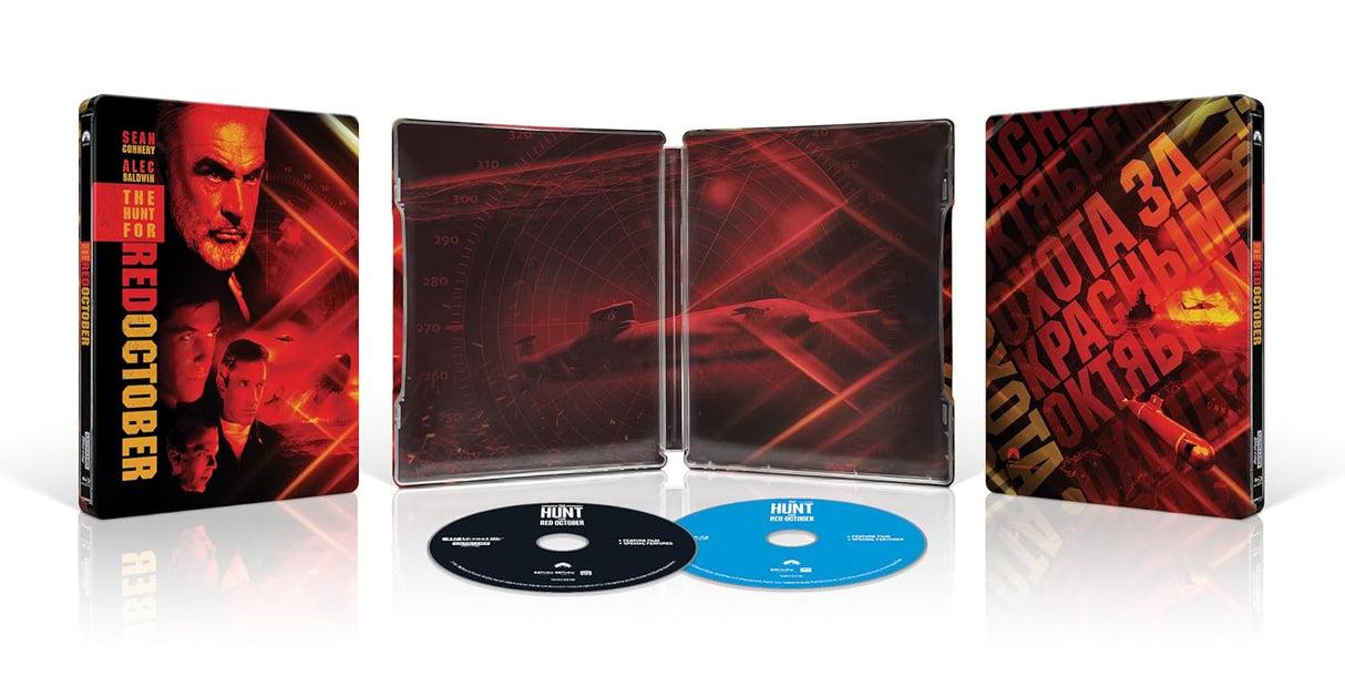 PRE-ORDER Hunt For The Red October (1990) Limited Edition Steelbook - 4K UHD / Blu-ray
