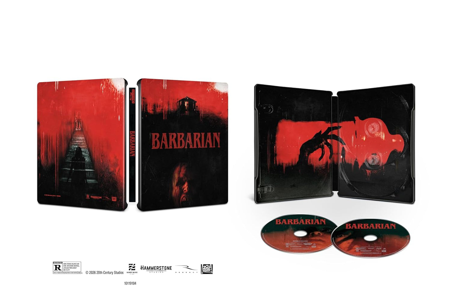 PRE-ORDER Barbarian (2022) US Limited Edition Steelbook - 4K UHD / Blu-ray / Digital Code *ONE PER PERSON*
