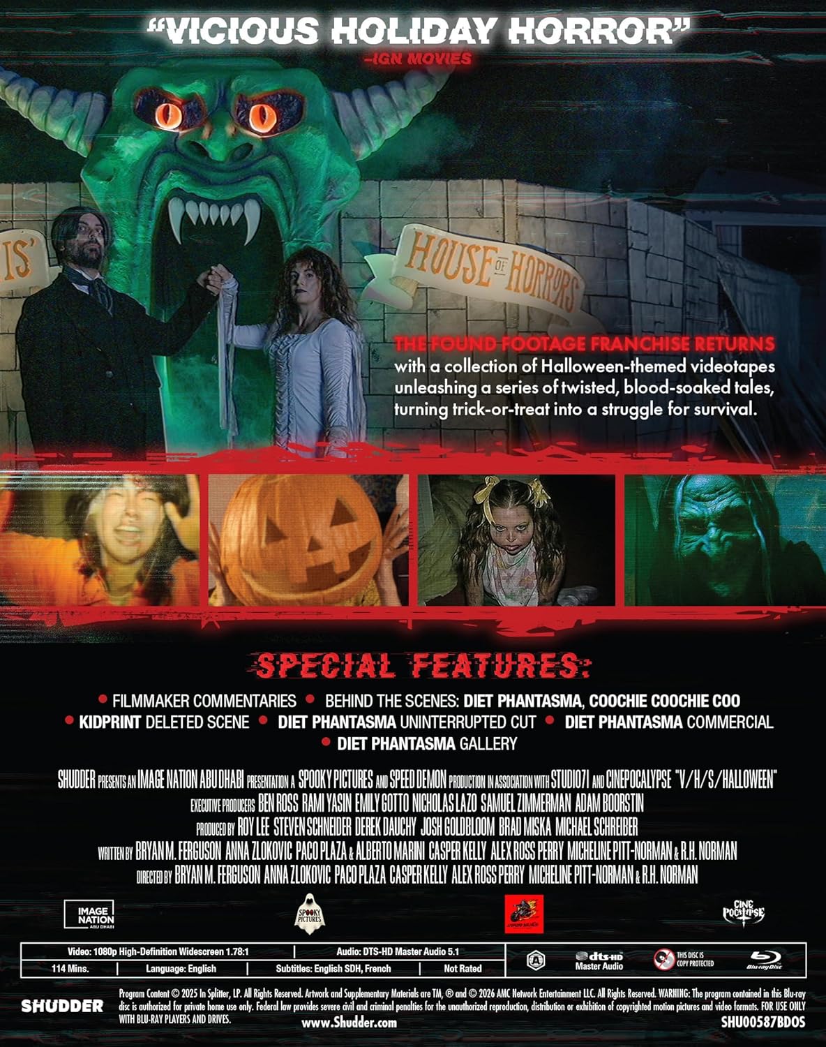 PRE-ORDER V/H/S/Halloween (2025) Shudder - Blu-ray