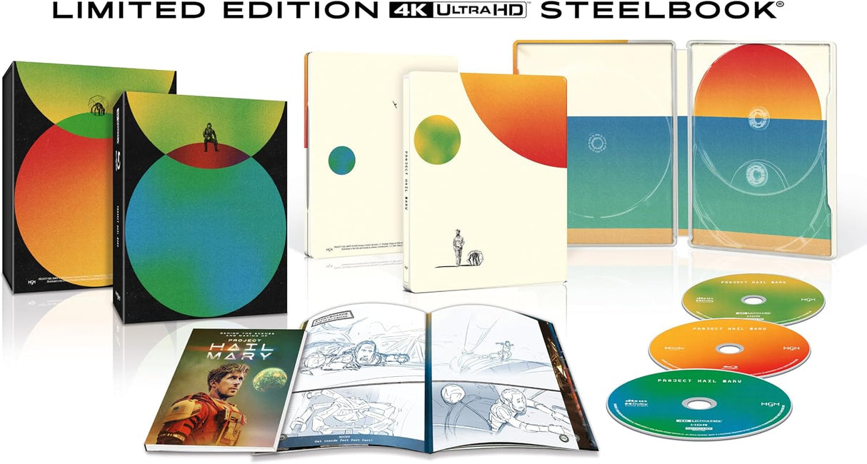 PRE-ORDER Project Hail Mary (2026) UK Limited Edition Steelbook Box Set - 4K UHD / Blu-ray Region B